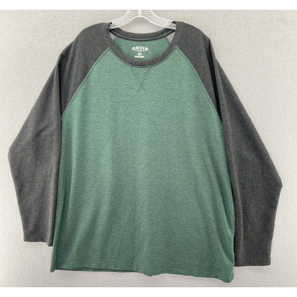 Orvis Other - Orvis Mens Green Crew Neck Raglan Long Sleeve Soft Comfy Sweatshirt Size 2XL
